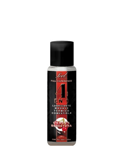 Lubricante comestible 4 en 1 Cereza Seductora 30 ml - Eros' Bazaar