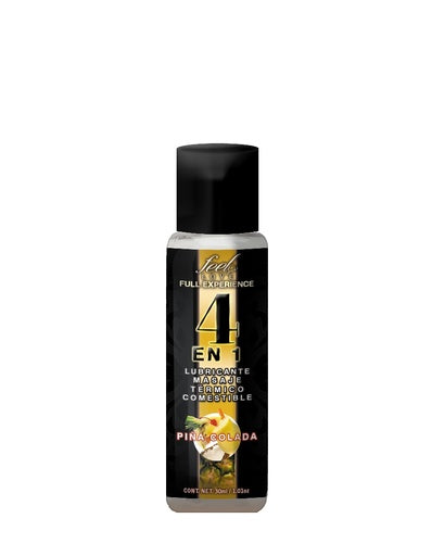 Lubricante comestible 4 en 1 Piña Colada 30 ml - Eros' Bazaar