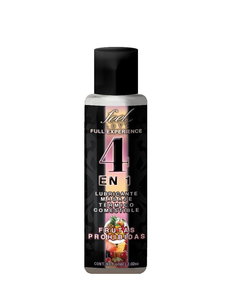 Lubricante comestible 4 en 1 frutas Prohibidas 60 ml - Eros' Bazaar