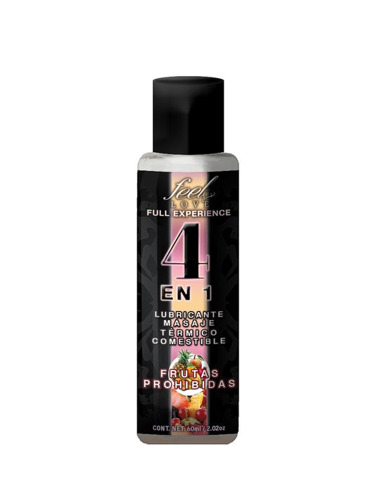 Lubricante comestible 4 en 1 frutas Prohibidas 60 ml - Eros' Bazaar