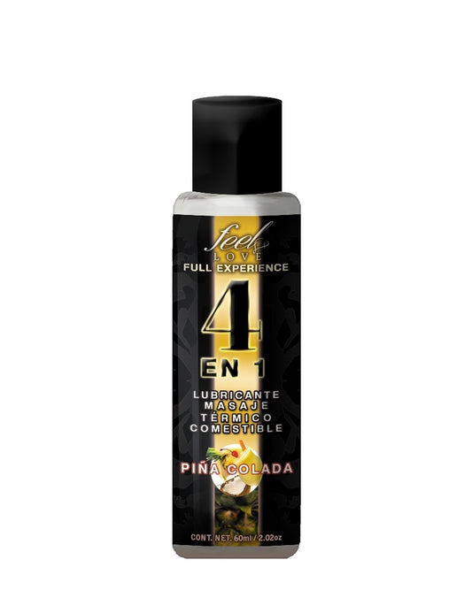 Lubricante comestible 4 en 1 Piña Colada 60 ml - Eros' Bazaar