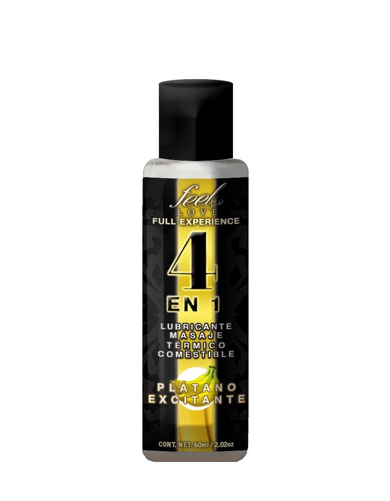 Lubricante comestible 4 en 1 Plátano excitante 60 ml - Eros' Bazaar