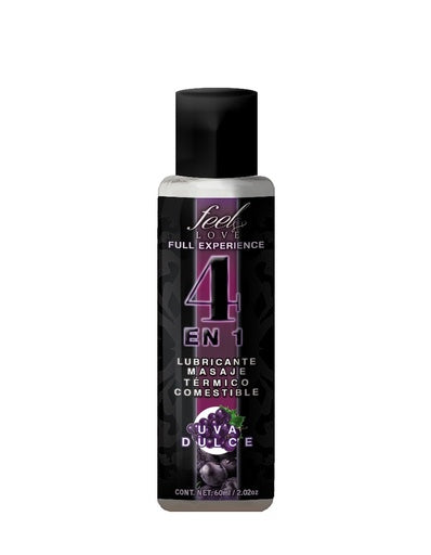 Lubricante comestible 4 en 1 Uva Dulce 60 ml - Eros' Bazaar