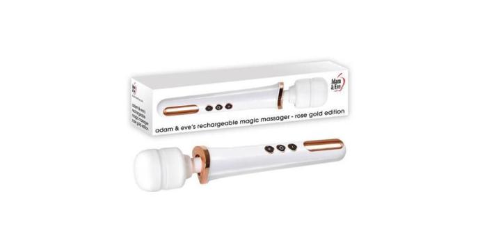 Adam & Eve Rechargeable Magic Massager - Rose Gold Edition