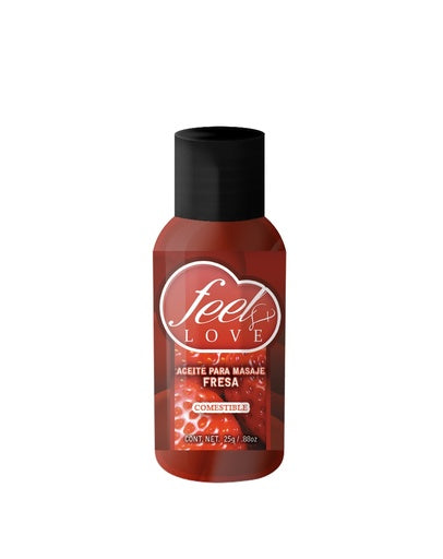 Aceite Térmico Feel Love Fresa 25ml - Eros' Bazaar