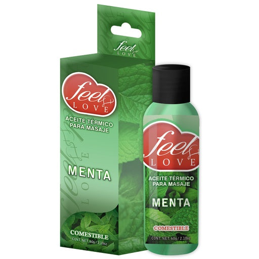 Aceite Térmico Feel Love Menta 60ml - Eros' Bazaar