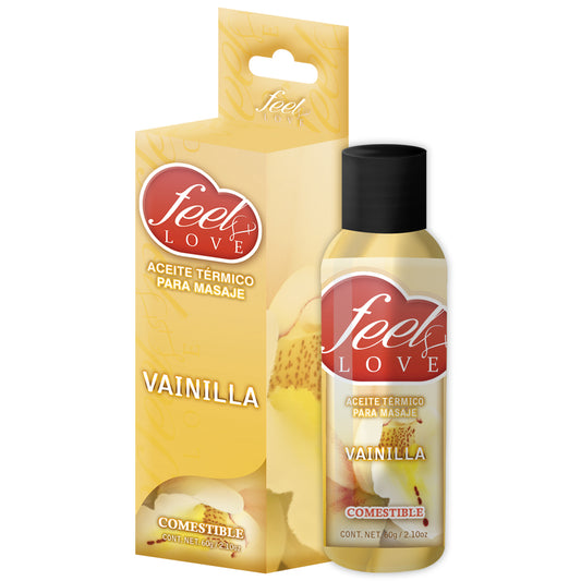 Aceite Térmico Feel Love Vainilla 60ml - Eros' Bazaar