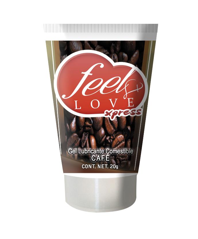 Lubricante Comestible Feel Love 20ml Café - Eros' Bazaar