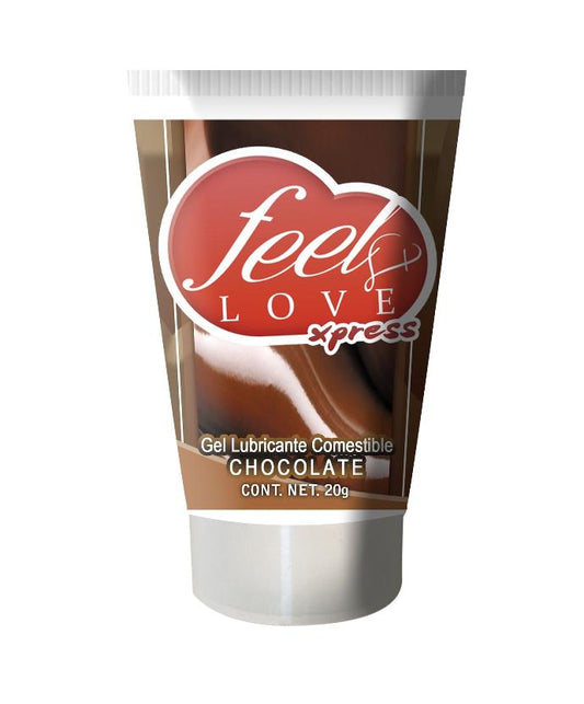 Lubricante Comestible Feel Love 20ml Chocolate - Eros' Bazaar