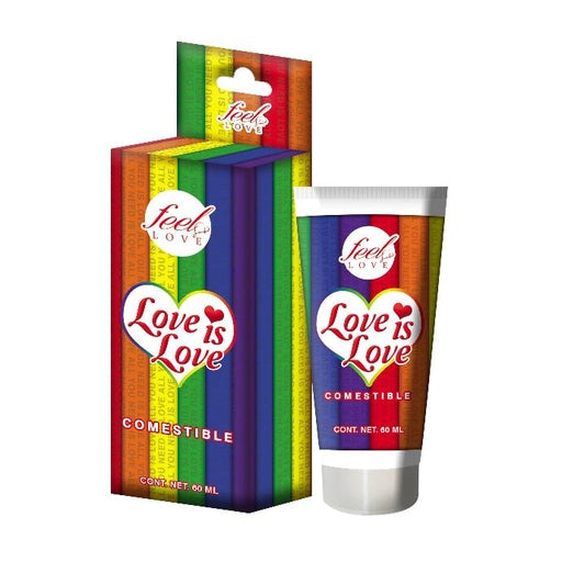 Lubricante Comestible Feel Love 60ml Love is Love - Eros' Bazaar