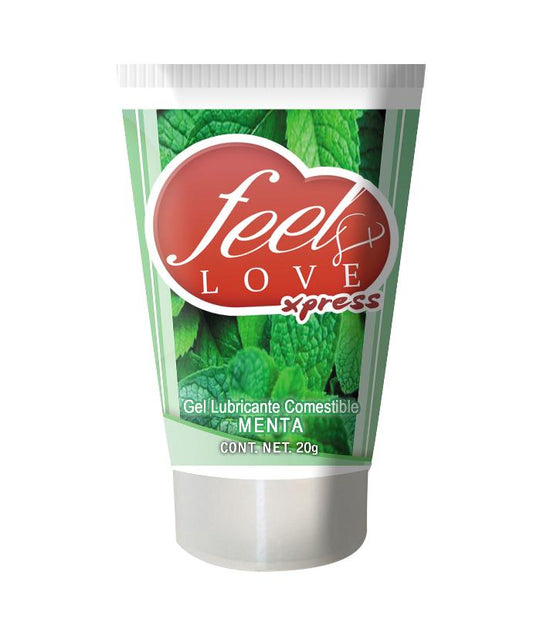 Lubricante Comestible Feel Love 20ml Menta - Eros' Bazaar