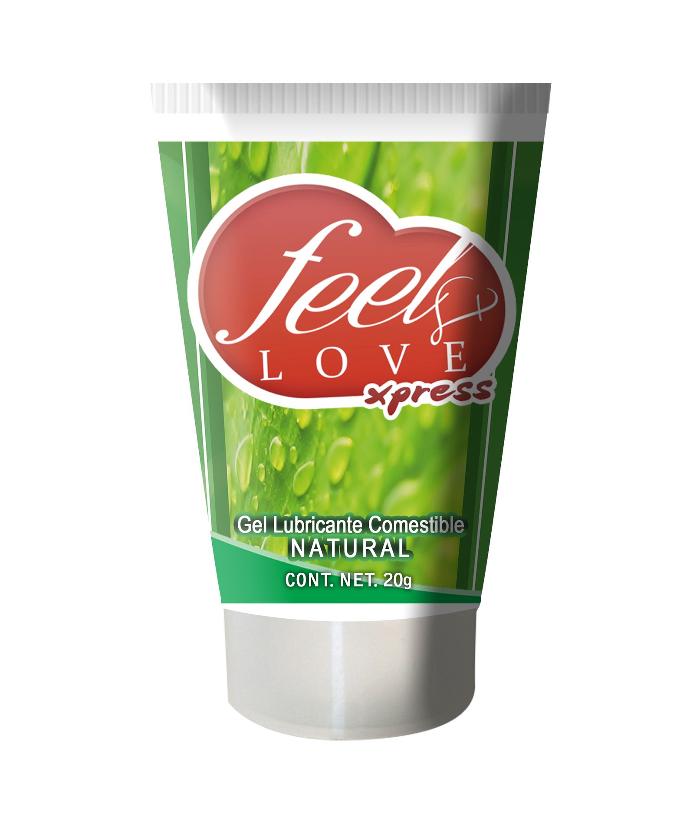 Lubricante Comestible Feel Love 20ml Natural - Eros' Bazaar