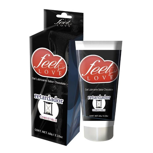 Lubricante Comestible Feel Love 60ml RETARDADOR - Eros' Bazaar