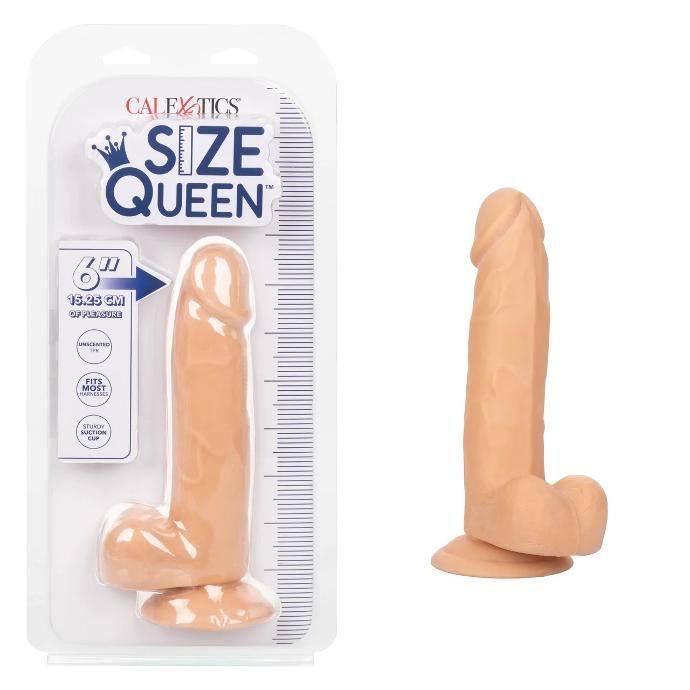 Size Queen 6" Beige - Eros' Bazaar