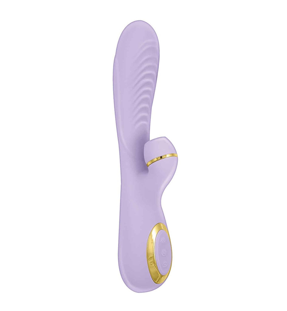 New York Ribbed Suction 10 Vibrations 7 Suction Purple