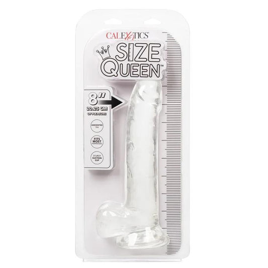 Size Queen 8" Clear - Eros' Bazaar