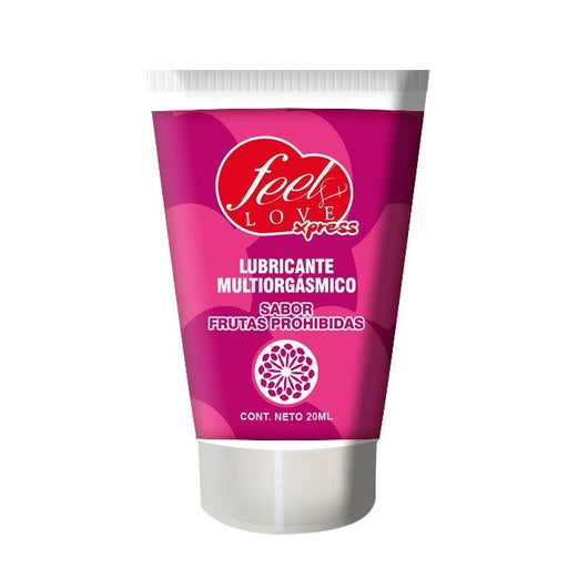 Lubricante Comestible Feel Love 20ml Multiorgásmico frutas prohibidas - Eros' Bazaar